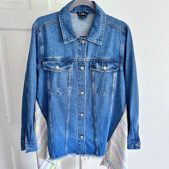 J.NNA Turning Tables Denim Jacket (size: M) - NWOT - Picture 1 of 9